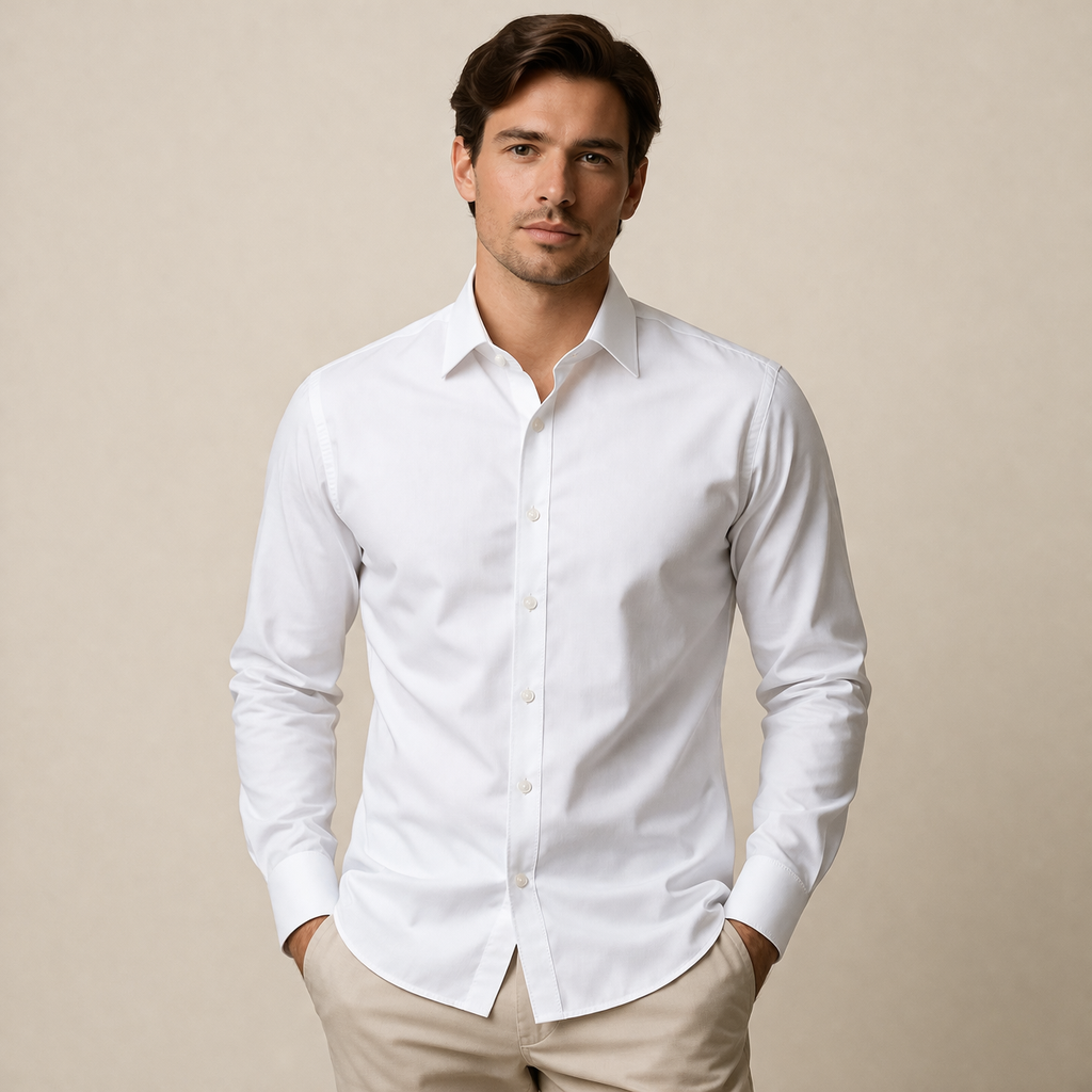 Men's Long Sleeve Shirt Nocturne Veil